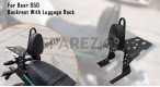 Fit For Royal Enfield Bear 650 Sissy Bar With Backrest and Luggage Rack Black - SPAREZO
